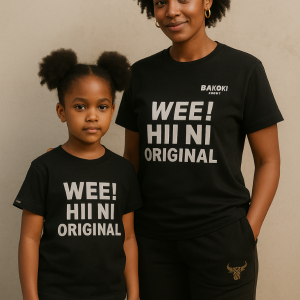 Mother and daughter in Bakoki Blunt tees