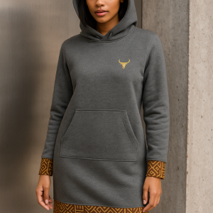 Bakoki Heritage Sweatdress Grey Model